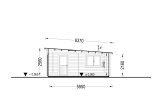 Garaż drewniany MODERN (34 mm), 4x6 m, 21 m² specification 6