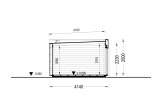 Domek ogrodowy drewniany PREMIUM (34 mm + elewacja), 7x4 m, 25 m² specification 6