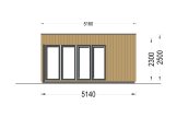 Domek ogrodowy drewniany PREMIUM (34 mm + elewacja, z izolacją), 5x4 m, 20 m² specification 2