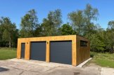 Garaż drewniany dwustanowiskowy SILVIA DUO F (34 mm + elewacja), 6x6 m, 36 m² customer 2