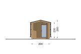 Sauna ogrodowa zewnętrzna SERENE (34 mm + elewacja), 3.3x2.5 m, 4.95 m² specification 3