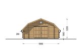 Garaż drewniany TEXAS (44 mm), 6x6 m, 36 m² specification 2