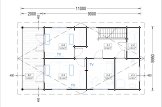 Dom drewniany letniskowy TOULOUSE (66 mm), 100 m² - z tarasem 20 m² specification 2