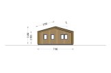 Dom drewniany letniskowy ROBERTA (44 mm + elewacja), 96 m² specification 4