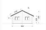 Dom drewniany całoroczny GRETA (44+44 mm, z izolacją), 54 m² specification 3