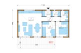 Dom drewniany letniskowy BELLA 2 (44 mm + elewacja, z izolacją), 60 m² specification 1