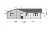 Dom drewniany całoroczny ADELE (44+44 mm, z izolacją), 68 m² specification 2