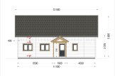 Dom drewniany letniskowy VERA (66 mm), 132 m² - z tarasem 13,5 m² specification 5