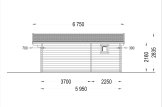 Domek letniskowy drewniany NINA (44 mm), 6x6 m, 36 m² specification 5