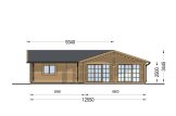 Dom drewniany całoroczny ADELE S (44+44 mm, z izolacją), 60 m² specification 4