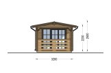 Domek ogrodowy drewniany LILI (34 mm), 6x3 m, 8 m² specification 3