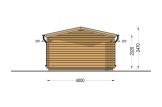 Domek ogrodowy drewniany OLYMP (34 mm), 4x3 m, 12 m² specification 4