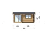 Domek ogrodowy drewniany OSLO (44 mm), 5x4 m, 20 m² specification 2