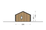 Dom drewniany letniskowy NICOLE S (66 mm + elewacja, z izolacją), 66 m² specification 3