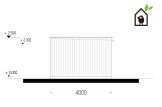 Domek ogrodowy drewniany PREMIUM (paneli SIP), 7x4 m, 28 m² specification 5