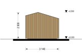 Domek ogrodowy drewniany TONIA (34 mm + elewacja, z izolacją), 3x3 m, 9 m² specification 4