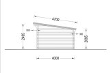 Domek ogrodowy drewniany CARL (34 mm), 5x4 m, 20 m² - z tarasem 8 m² specification 5