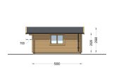 Domek ogrodowy drewniany WISSOUS (34 mm), 5x5 m, 25 m² specification 5