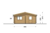 Garaż drewniany trzystanowiskowy TRIO (44 mm), 9x6 m, 54 m² specification 2