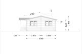 Dom drewniany całoroczny DONNA (44+44 mm, z izolacją), 63 m² - z tarasem 11,5 m² specification 3