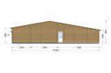 Dom drewniany letniskowy RIVIERA S (44+44 mm), 130 m² specification 4