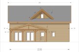 Dom drewniany letniskowy VERA S (44 mm + elewacja), 126 m² specification 3