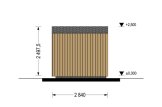 Domek ogrodowy drewniany PIA (34 mm + elewacja, z izolacją), 2x2 m, 4 m² specification 3