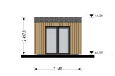 Domek ogrodowy drewniany TONIA (34 mm + elewacja), 3x3 m, 9 m² specification 5