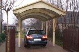Wiata garażowa drewniana na 1 samochód BETSY 3,6x6 m customer 1