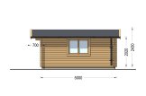 Domek ogrodowy drewniany LILLE (34 mm), 4x5 m, 20 m² specification 5