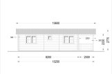 Dom drewniany całoroczny HYMER (44+44 mm, z izolacją), 42 m² - z tarasem 10 m² specification 5