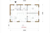 Domek letniskowy całoroczny SELENE (44+44 mm, z izolacją PLUS), 54 m² specification 1