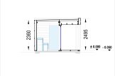 Sauna ogrodowa zewnętrzna DELLA (34 mm + elewacja), 3,6 x 2,1 m, 5,5 m², taras 5 m² specification 6