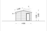 Domek letniskowy drewniany MARION (34 mm) 7,5 x 4 m, 30 m² specification 3