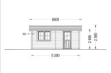Garaż drewniany CLASSIC (44 mm), 3,2x5,2 m, 16 m² specification 3