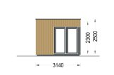 Domek ogrodowy drewniany PREMIUM L (34 mm + elewacja), 3x3 m, 9 m² specification 3