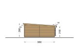 Garaż drewniany MODERN (34 mm), 4x6 m, 21 m² specification 5