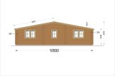 Dom drewniany całoroczny FILL (44+44 mm, z izolacją), 60 m² specification 4