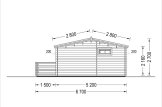 Domek letniskowy drewniany ALTURA (44 mm), 31 m² - z tarasem 8 m² specification 5