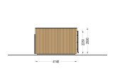 Domek ogrodowy drewniany PREMIUM (34 mm + elewacja), 7x4 m, 25 m² specification 3