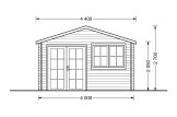 Domek ogrodowy drewniany WISSOUS (34 mm), 4x3 m, 12 m² specification 2