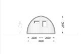 Domek letniskowy drewniany BRETA (44 mm), 4x8 m, 32 m² specification 4