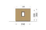 Domek ogrodowy drewniany PREMIUM (44 mm + elewacja, z izolacją PLUS), 5x3 m, 15 m² specification 5