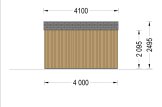 Domek ogrodowy drewniany TINA (34 mm + elewacja, z izolacją), 4x4 m, 12 m² specification 4