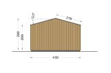Domek ogrodowy drewniany PIA (34 mm + elewacja), 4x3 m, 12 m² specification 4