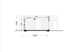 Dom drewniany letniskowy MALLY (44 mm + elewacja), 69 m² specification 6