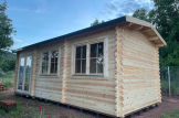 Domek ogrodowy drewniany ELEONORA (34 mm), 6,6 x 3 m, 20 m² customer 1
