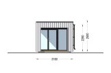 Domek ogrodowy drewniany INES z tarasem (34 mm + elewacja), 6x3 m, 18 m² specification 5