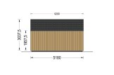 Domek ogrodowy drewniany TONIA (34 mm + elewacja), 5x5 m, 25 m² specification 3
