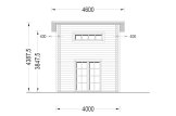 Domek letniskowy całoroczny AVIGNON F (44+44 mm, z izolacją PLUS), 20 m² - z antresolą 16 m² specification 3